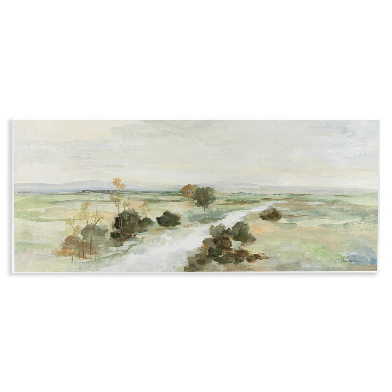 Stupell Industries Valley Creek Landscape Wall Plaque Art Design by Silvia Vassileva
